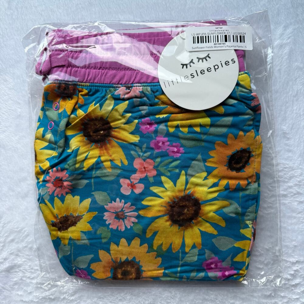 Little Sleepies Sunflower Fields Women's Pajama Pants Size Small
